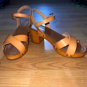 Natural Wood Women’s Heels
